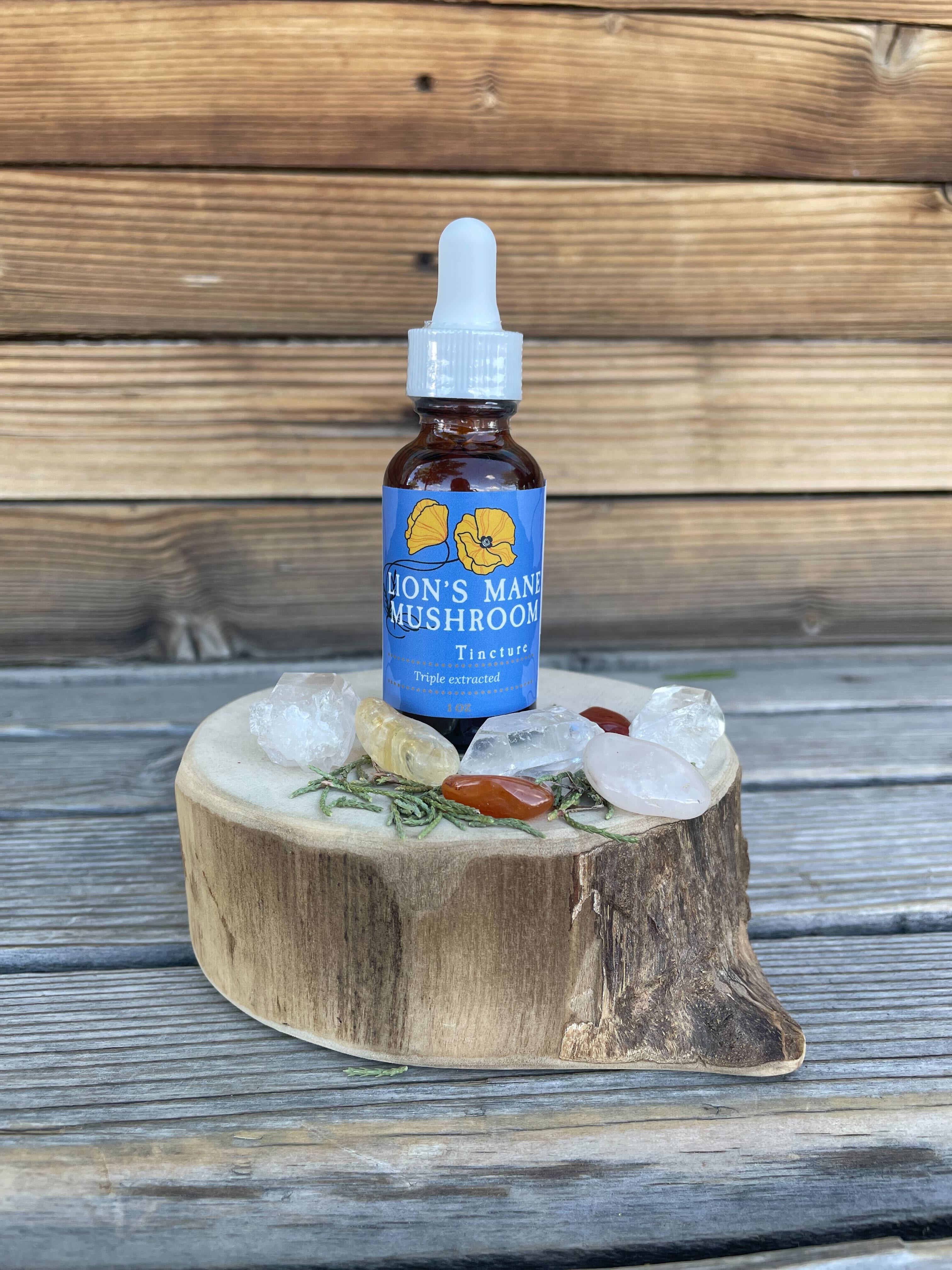 Lion's Mane Mushroom Tincture 1 oz, Organic, Triple Extracted