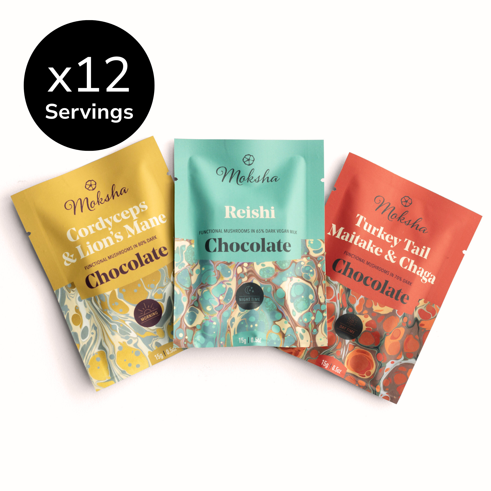 Mountain Reserve™ Trio - Mushroom Chocolate Tasting Sampler for Daily Vitality